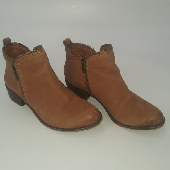 Lucky Brand Shoes - LUCKY BRAND Bartalino Brown Leather Ankle Booties